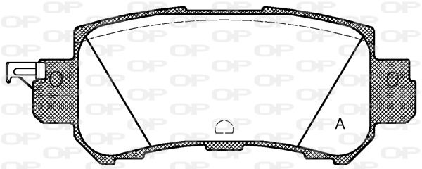 OPEN PARTS Bremžu uzliku kompl., Disku bremzes BPA1507.00